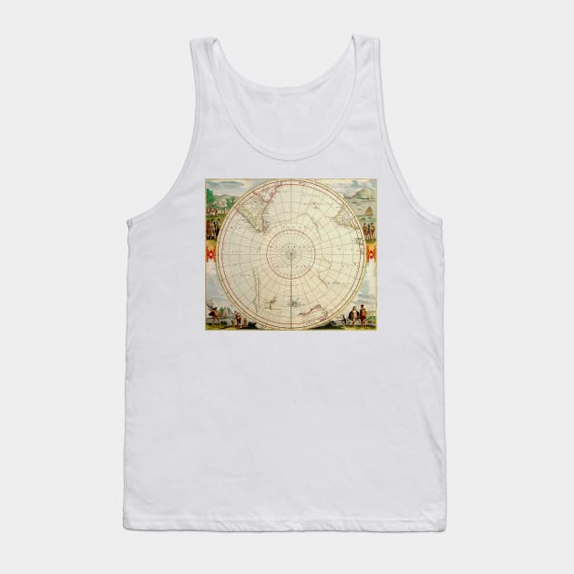 Terra Australis map Tank Top by Culturio